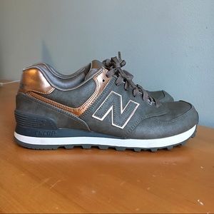 New Balance 574 Rose Gold Metallic